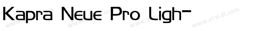 Kapra Neue Pro Ligh字体转换